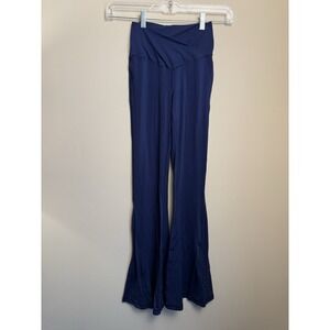 Offline By Aerie Real Me Super Flare Crossover Hi-Rise Leggings Blue Size M